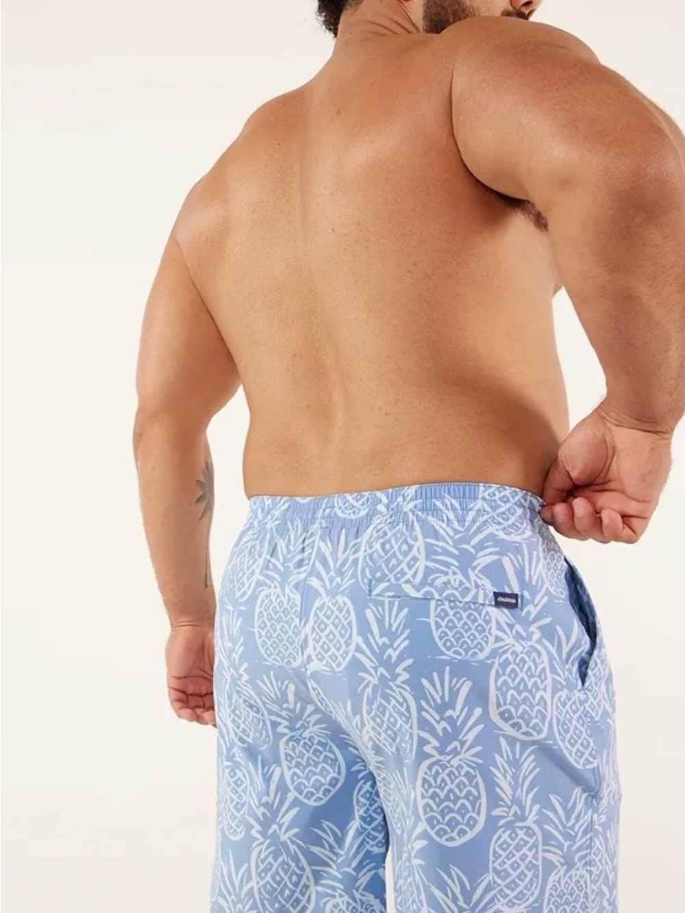 Chubbies The Thigh-napples Classic Swim Trunks Faded Blue Pineapple Men’s XXXL - Picture 9 of 10
